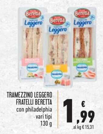 Spazio Conad TRAMEZZINO LEGGERO FRATELLI BERETTA 130 g offerta