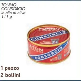 Spazio Conad TONNO CONSORCIO in olio di oliva 111 g offerta
