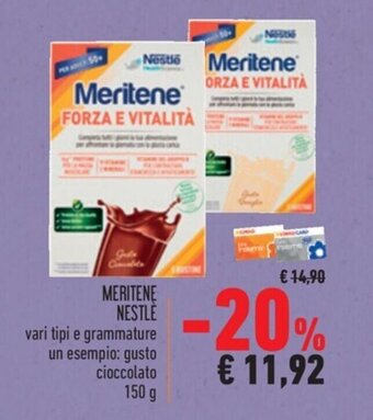 Spazio Conad MERITENE NESTLE vari tipi 150 g offerta