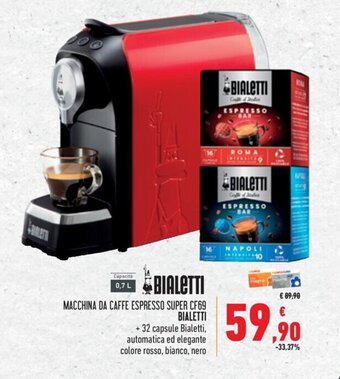 Spazio Conad MACCHINA DA CAFFE ESPRESSO SUPER CF69 BIALETTI offerta