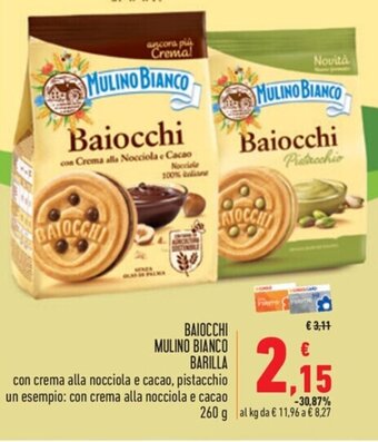 Spazio Conad BAIOCCHI MULINO BIANCO BARILLA 260 g offerta
