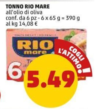 PENNY TONNO RIO MARE 390 g offerta