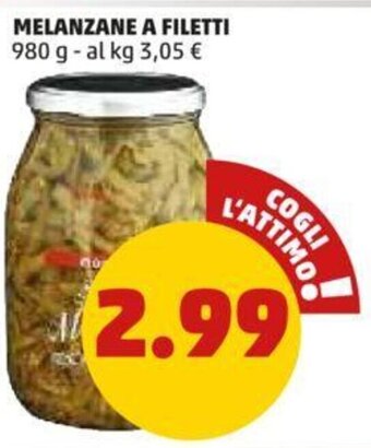 PENNY MELANZANE A FILETTI 980 g offerta