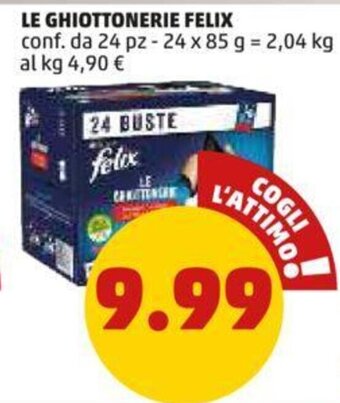 PENNY LE GHIOTTONERIE FELIX conf. da 24 pz-24 x 85 g offerta