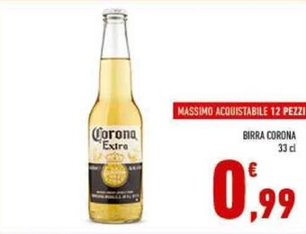 Conad BIRRA CORONA 33 cl offerta