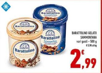 Conad BARATTOLINO GELATO SAMMONTANA vari gusti - 500 g offerta