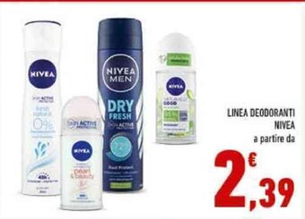 Conad LINEA DEODORANTI NIVEA a partire da offerta