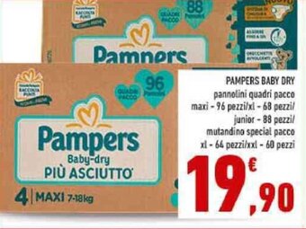 Conad PAMPERS BABY DRY offerta