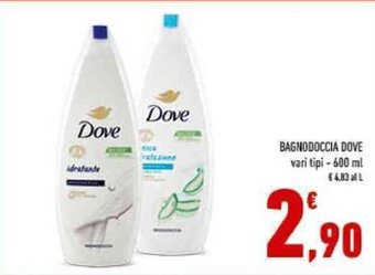 Conad BAGNODOCCIA DOVE vari tipi - 600 ml offerta