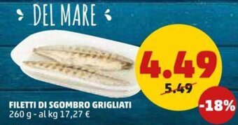 PENNY FILETTI DI SGOMBRO GRIGLIATI 260 g offerta