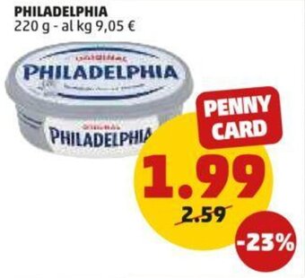 PENNY PHILADELPHIA 220 g offerta