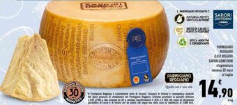 Conad PARMIGIANO REGGIANO D.O.P. RISERVA SAPORI&DINTORNI stagionatura minima 30 mesi al taglio offerta