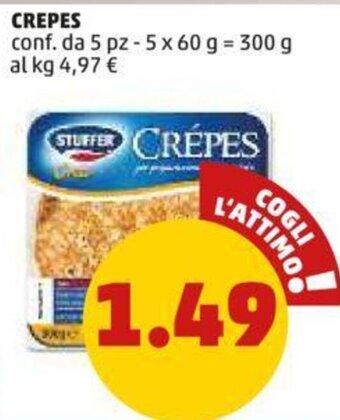 PENNY CREPES conf. da 5 pz - 5 x 60 g offerta