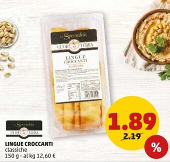 PENNY LINGUE CROCCANTI classiche 150 g offerta