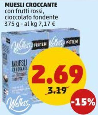 PENNY MUESLI CROCCANTE 375 g offerta
