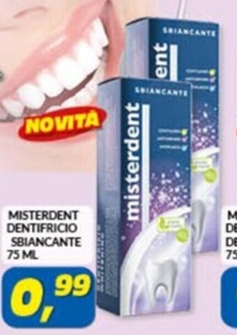 Risparmio Casa MISTERDENT DENTIFRICIO SBIANCANTE 75 ML offerta