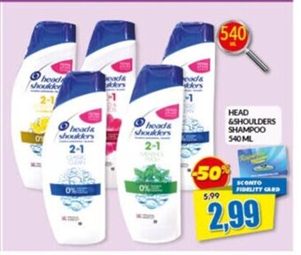 Risparmio Casa HEAD & SHOULDERS SHAMPOO 540 ML offerta