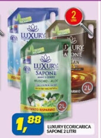 Risparmio Casa LUXURY ECORICARICA SAPONE 2 LITRI offerta