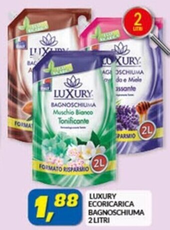 Risparmio Casa LUXURY ECORICARICA BAGNOSCHIUMA 2 LITRI offerta