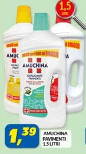 Risparmio Casa AMUCHINA PAVIMENTI 1.5 LITRI offerta