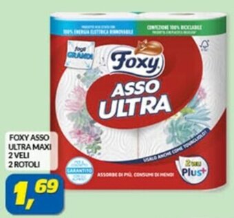 Risparmio Casa FOXY ASSO ULTRA MAXI 2 VELI 2 ROTOLI offerta