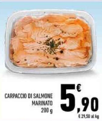 Conad CARPACCIO DI SALMONE MARINATO 200 g offerta