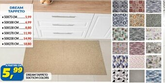 Risparmio Casa DREAM TAPPETO 50X75CM COLORS offerta