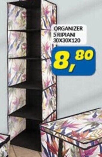 Risparmio Casa ORGANIZER 5 RIPIANI 30X30X120 offerta