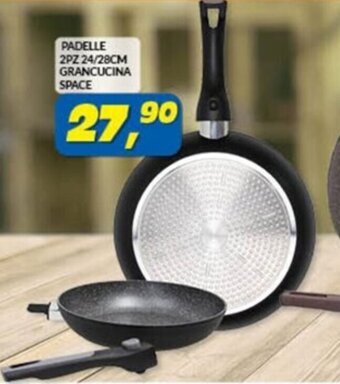 Risparmio Casa PADELLE 2PZ 24/28CM GRANCUCINA SPACE offerta