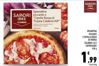 Conad SPIANATINA PICCANTE E CIPOLLA ROSSA DI TROPEA CALABRIA LG.P SAPORI&IDEE 450 g offerta