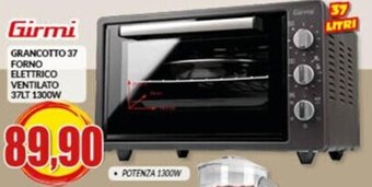 Risparmio Casa Girmi GRANCOTTO 37 FORNO ELETTRICO VENTILATO 37LT 1300W offerta
