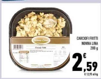 Conad CARCIOFI FRITTI NONNA LINA 200 g offerta