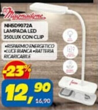 Risparmio Casa LAMPADA LED 350LUX CON CLIP offerta