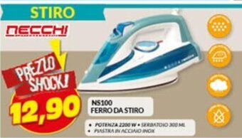 Risparmio Casa NS100 FERRO DA STIRO Necchi offerta
