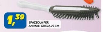 Risparmio Casa SPAZZOLA PER ANIMALI GRIGIA 27 CM offerta
