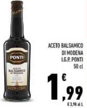 Conad ACETO BALSAMICO DI MODENA I.G.P. PONTI 50 cl offerta