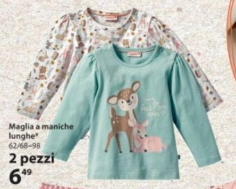 Maglia a maniche lunghe 62/68-98 2 pezzi