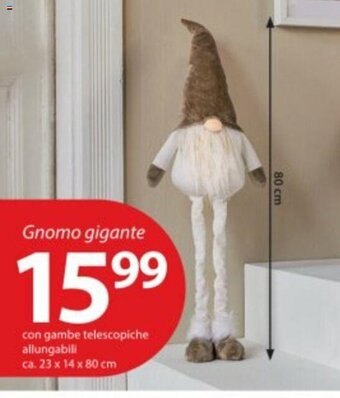 Gnomo gigante 80 cm