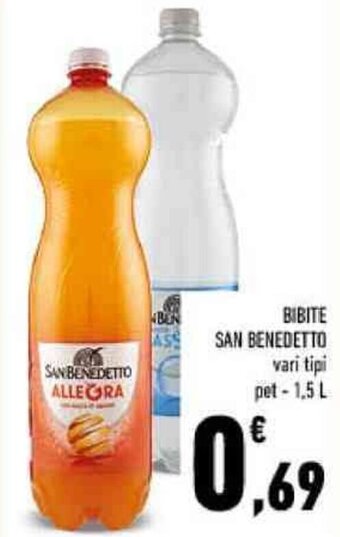 Conad BIBITE SAN BENEDETTO vari tipi pet-1.5 L offerta