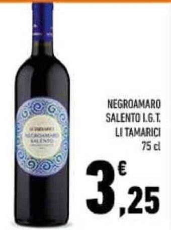 Conad NEGROAMARO SALENTO I.G.T. LI TAMARICI 75 cl offerta