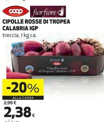Coop Coop Cipolle Rosse Di Tropea Calabria IGP offerta