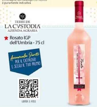 Conad TERRE DE LA CVSTODIA Rosato IGP dell'Umbria-75 cl offerta