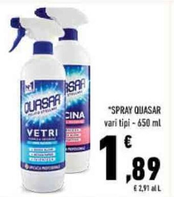 Conad *SPRAY QUASAR vari tipi - 650 ml offerta