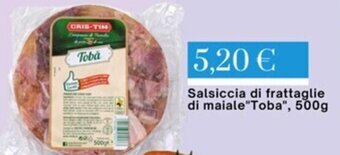 Salsiccia di frattaglie di maiale "Toba", 500g