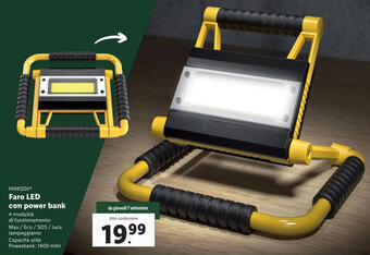 Lidl PARKSIDEⓇ Faro LED con power bank offerta