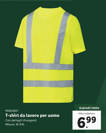 Lidl PARKSIDEⓇ T-shirt da lavoro per uomo offerta