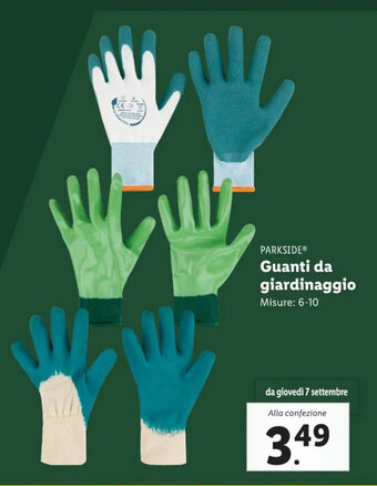 Lidl PARKSIDEⓇ Guanti da giardinaggio offerta