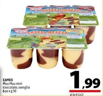 A&O CAMEO Muu Muu mini cioccolato, vaniglia 6 pz x g 50 offerta