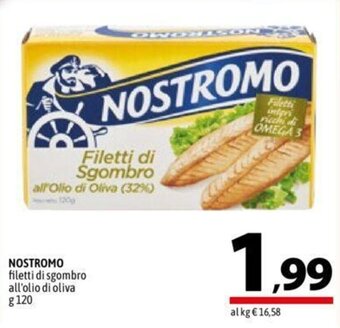 A&O NOSTROMO filetti di sgombro all'olio di oliva g 120 offerta