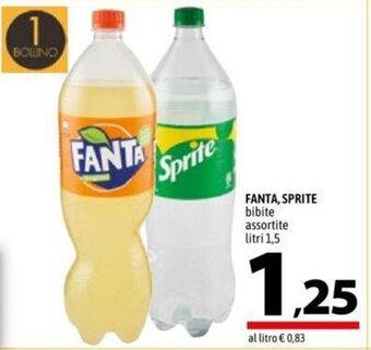 A&O FANTA, SPRITE bibite assortite litri 1,5 offerta